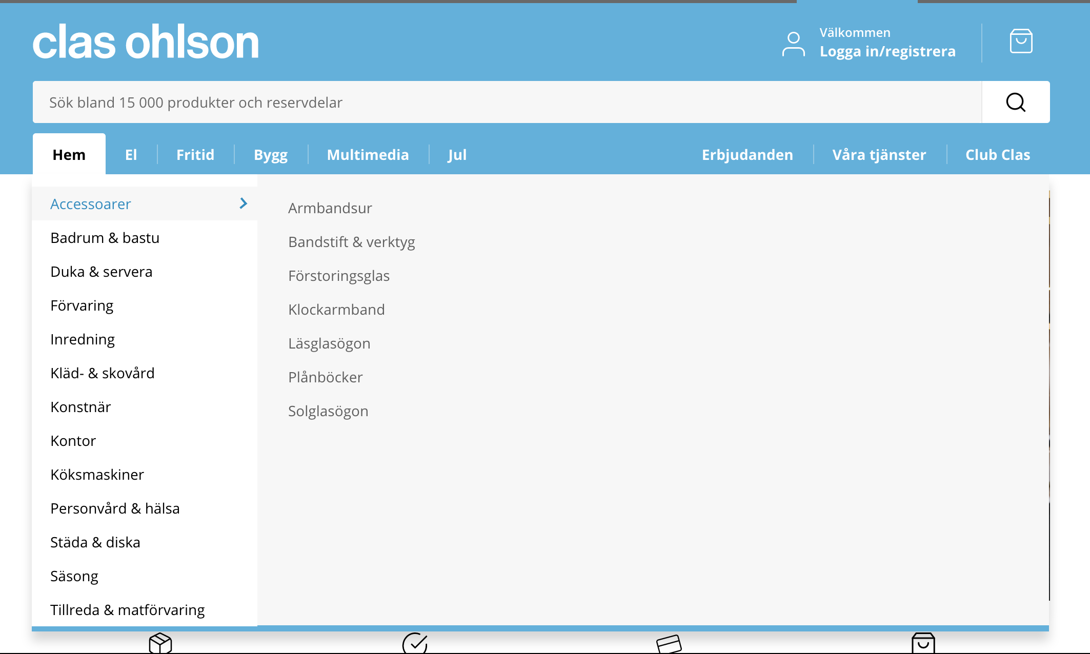Fat menu - clasohlson